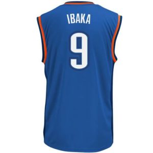 Serge Ibaka Oklahoma City Thunder adidas Youth Replica Road Jersey - Light Blue