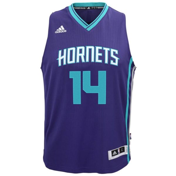 Michael Kidd-Gilchrist Charlotte Hornets adidas Youth 2014-15 New Swingman Road Jersey - Purple