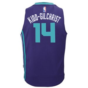 Michael Kidd-Gilchrist Charlotte Hornets adidas Youth 2014-15 New Swingman Road Jersey - Purple