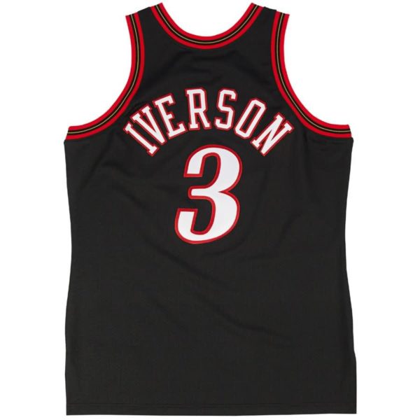 Allen Iverson Philadelphia 76ers Mitchell & Ness Authentic Basketball Jersey - Black