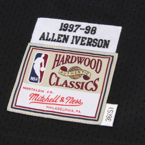 Allen Iverson Philadelphia 76ers Mitchell & Ness Authentic Basketball Jersey - Black