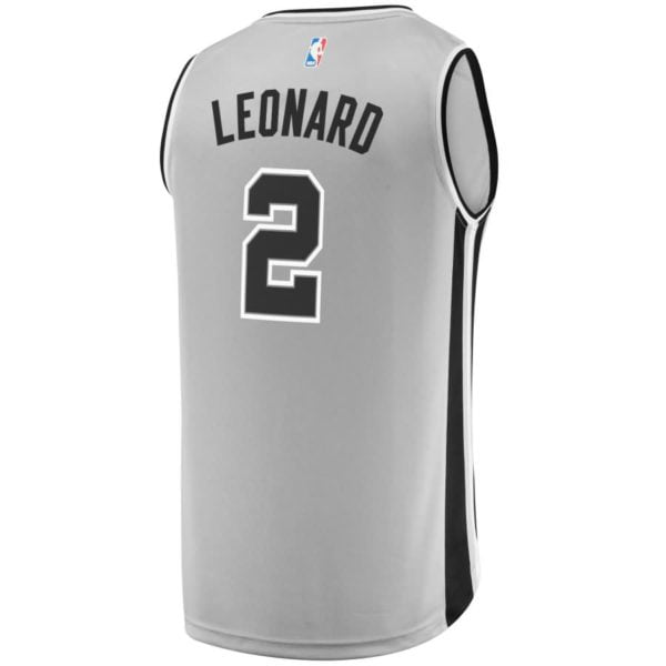 Kawhi Leonard San Antonio Spurs Fanatics Branded Youth Fast Break Replica Jersey Silver - Statement Edition