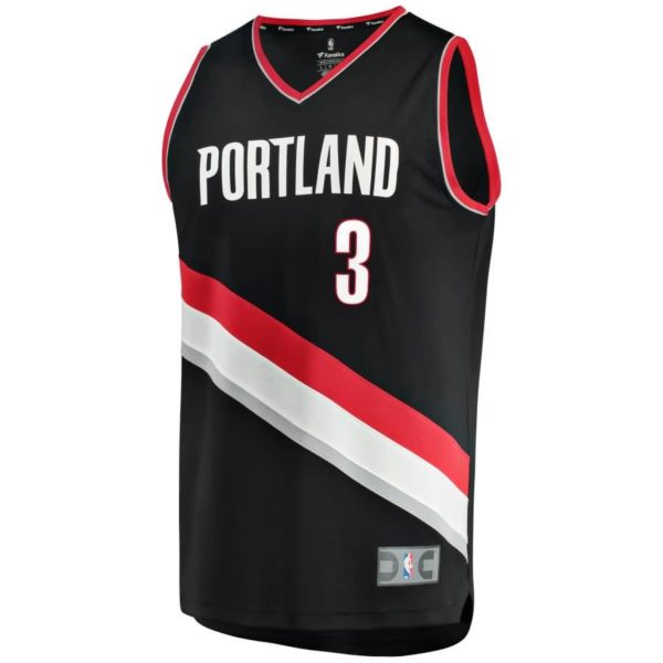 C.J. McCollum Portland Trail Blazers Fanatics Branded Fast Break Replica Jersey Black - Icon Edition