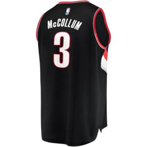 C.J. McCollum Portland Trail Blazers Fanatics Branded Fast Break Replica Jersey Black - Icon Edition