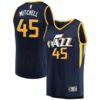 Donovan Mitchell Utah Jazz Fanatics Branded Fast Break Replica Jersey Navy - Icon Edition