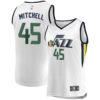 Donovan Mitchell Utah Jazz Fanatics Branded Youth Fast Break Replica Jersey White - Association Edition