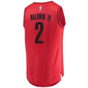 Wade Baldwin IV Portland Trail Blazers Fanatics Branded Fast Break Replica Player Jersey - Statement Edition - Red