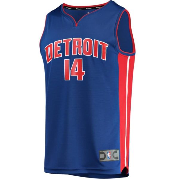 Ish Smith Detroit Pistons Fanatics Branded Youth Fast Break Replica Jersey Blue - Icon Edition