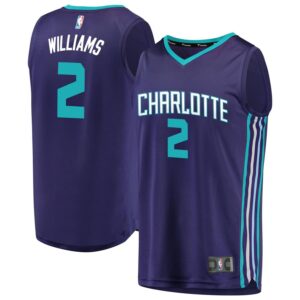 Marvin Williams Charlotte Hornets Fanatics Branded Fast Break Replica Player Jersey - Statement Edition - Purple