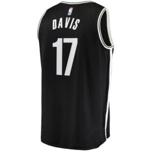 Ed Davis Brooklyn Nets Fanatics Branded Fast Break Replica Jersey - Icon Edition - Black