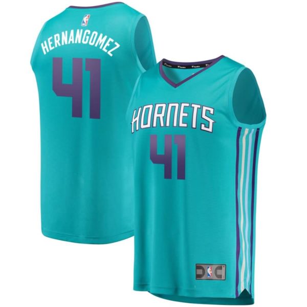 Willy Hernangomez Charlotte Hornets Fanatics Branded Fast Break Replica Jersey - Icon Edition - Teal