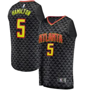 Daniel Hamilton Atlanta Hawks Fanatics Branded Fast Break Replica Jersey - Icon Edition - Black