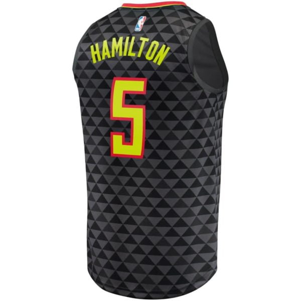 Daniel Hamilton Atlanta Hawks Fanatics Branded Fast Break Replica Jersey - Icon Edition - Black