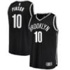 Theo Pinson Brooklyn Nets Fanatics Branded Fast Break Replica Jersey - Icon Edition - Black