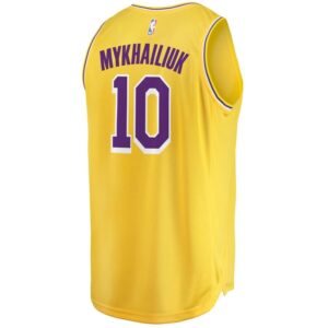 Svi Mykhailiuk Los Angeles Lakers Fanatics Branded Fast Break Replica Jersey - Icon Edition - Gold