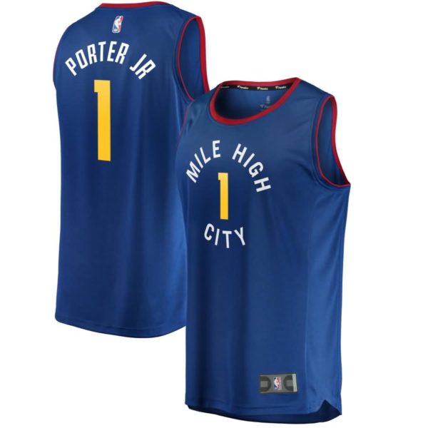 Michael Porter Jr. Denver Nuggets Fanatics Branded Fast Break Jersey - Statement Edition - Blue