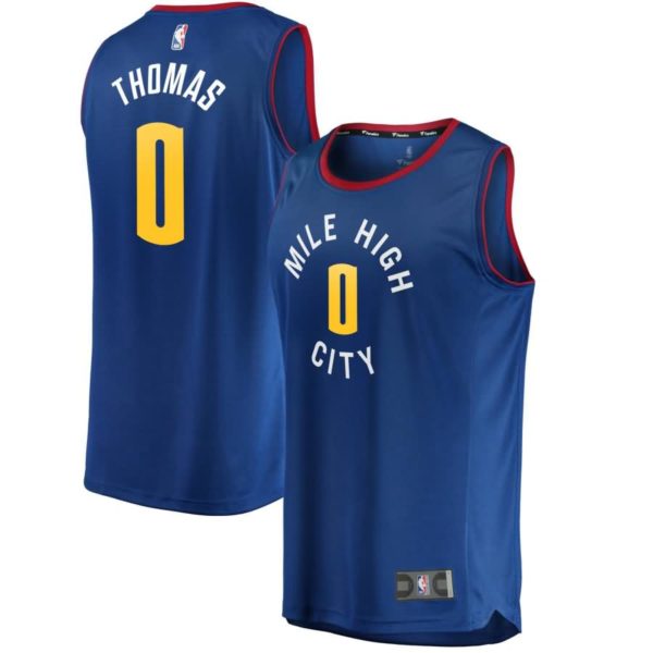 Isaiah Thomas Denver Nuggets Fanatics Branded Fast Break Jersey - Statement Edition - Blue