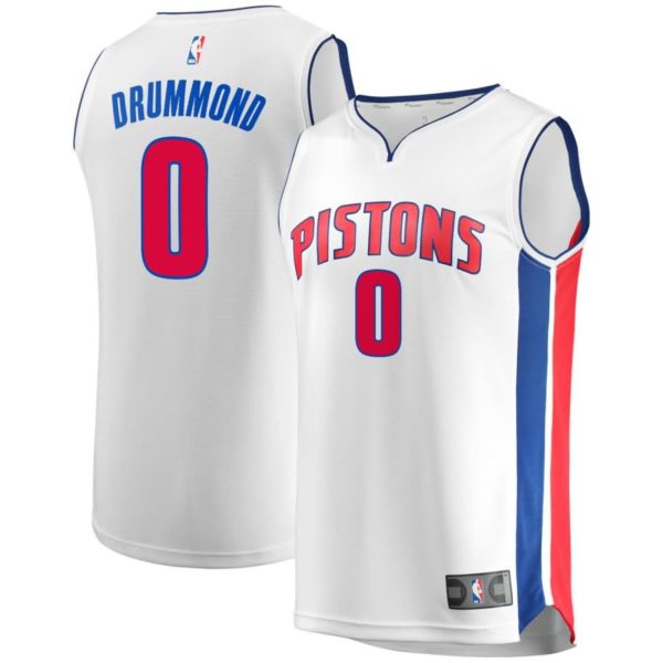 Andre Drummond Detroit Pistons Fanatics Branded Fast Break Replica Jersey - Association Edition - White