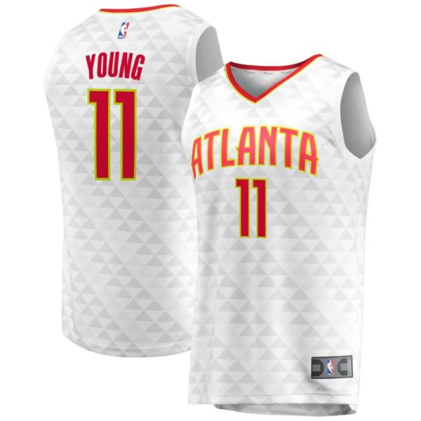 Trae Young Atlanta Hawks Fanatics Branded Fast Break Replica Jersey - Association Edition - White