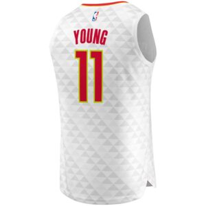 Trae Young Atlanta Hawks Fanatics Branded Fast Break Replica Jersey - Association Edition - White