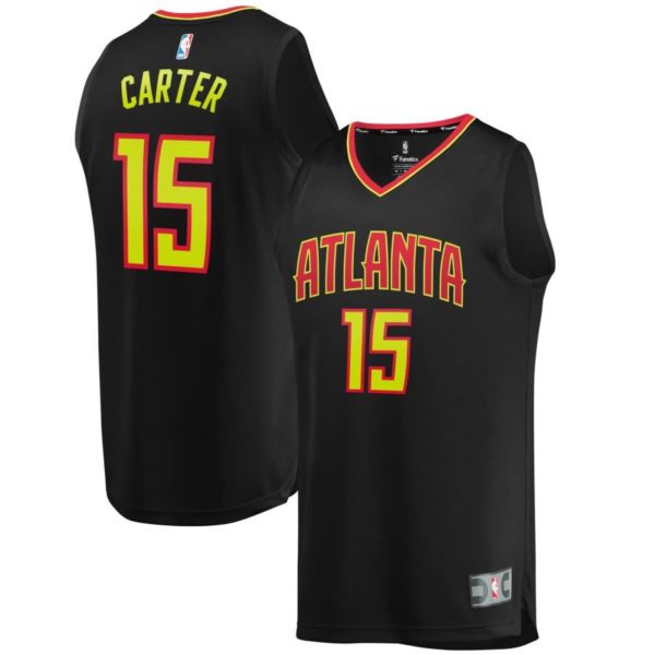 Vince Carter Atlanta Hawks Fanatics Branded Youth Fast Break Replica Jersey Black - Icon Edition