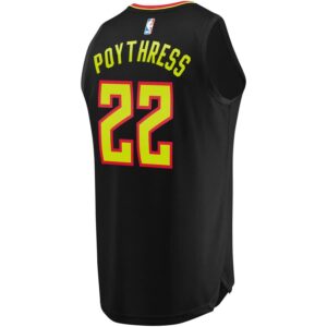 Alex Poythress Atlanta Hawks Fanatics Branded Youth Fast Break Replica Jersey Black - Icon Edition