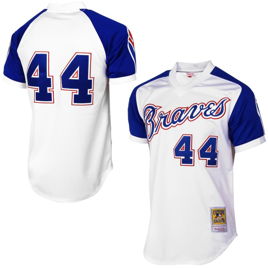 Hank Aaron Atlanta Braves Mitchell & Ness MLB Authentic Jersey - White