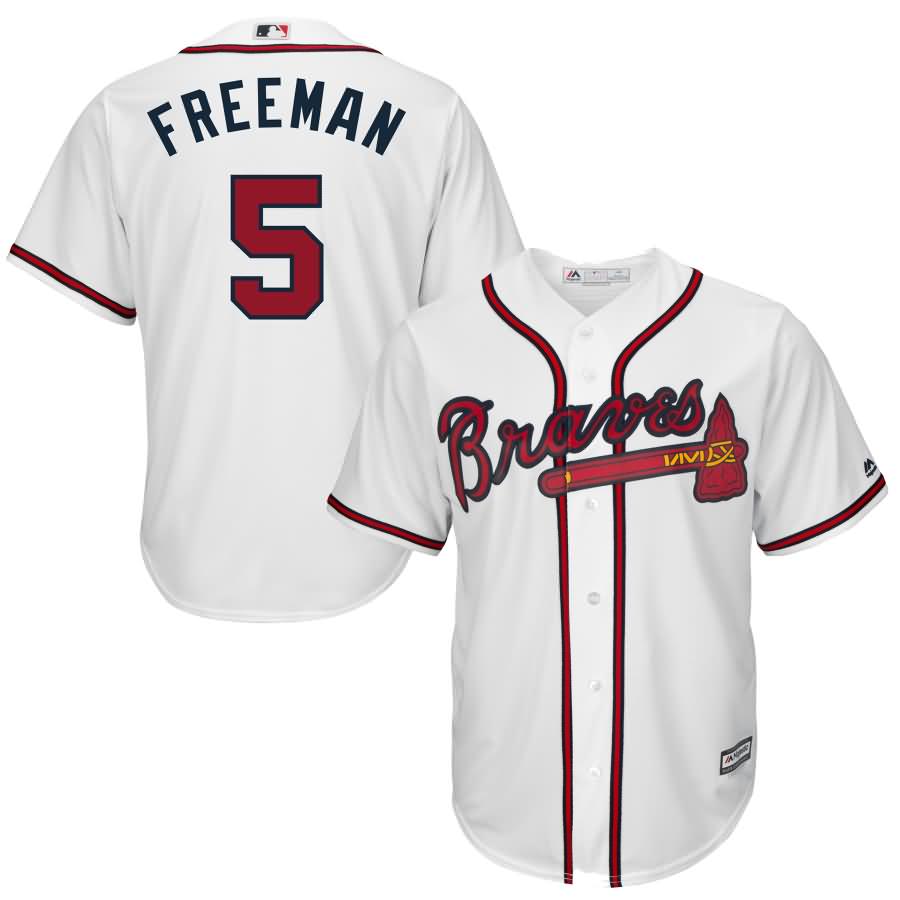 Freddie Freeman Majestic Youth Official Cool Base Player Jersey - White