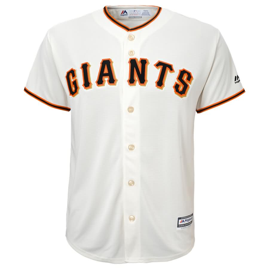 Buster Posey San Francisco Giants Youth Official Cool Base Player Jersey - Cream