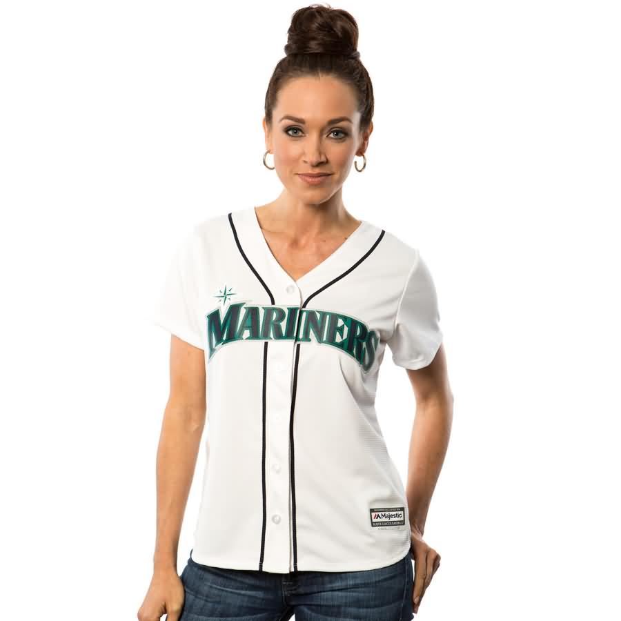 Seattle Mariners Majestic Women's Cool Base Jersey - White