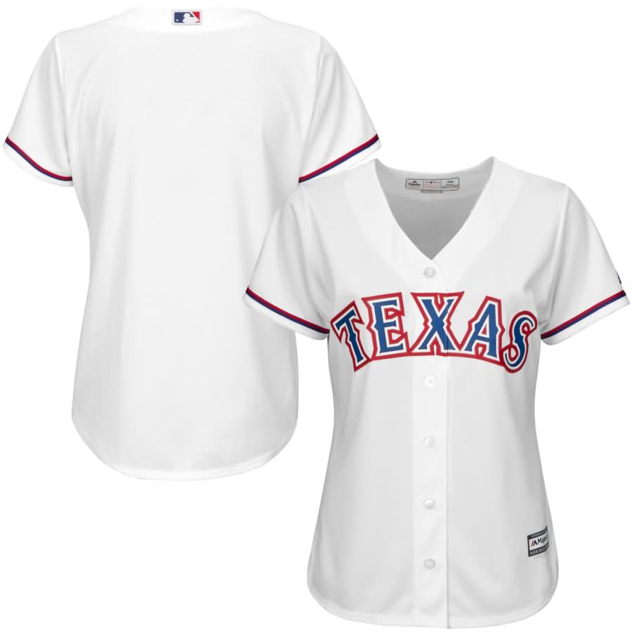 Texas Rangers Majestic Women's Cool Base Jersey - White