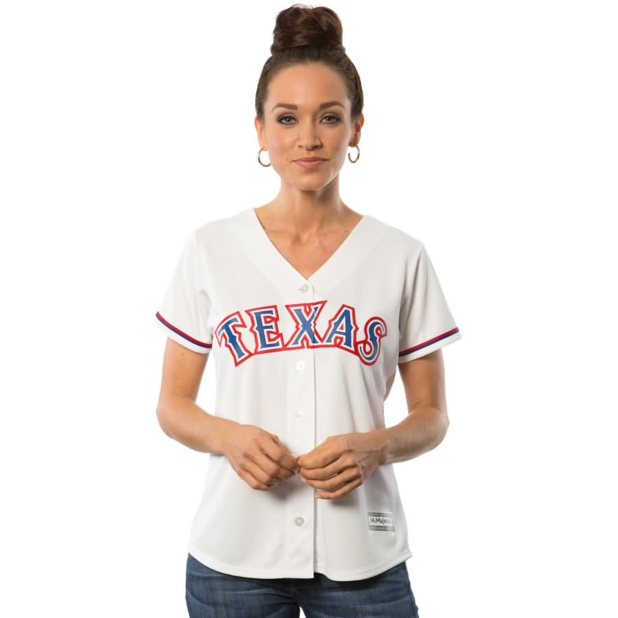 Texas Rangers Majestic Women's Cool Base Jersey - White