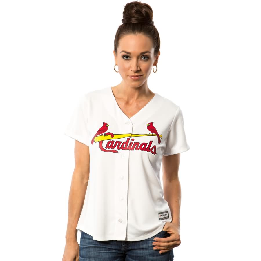 St. Louis Cardinals Majestic Women's Cool Base Jersey - White