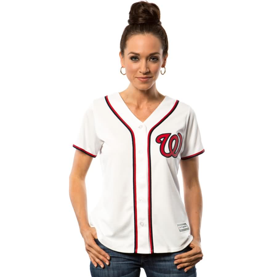 Washington Nationals Majestic Women's Cool Base Jersey - White