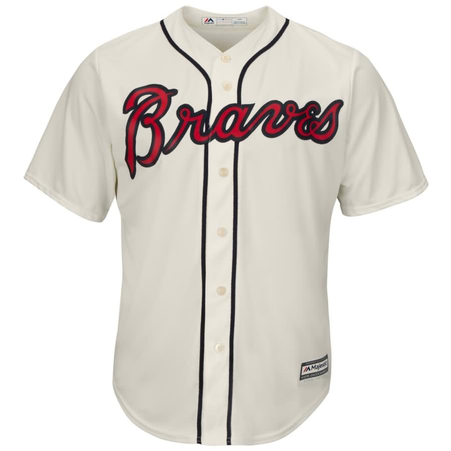 Freddie Freeman Atlanta Braves Majestic Cool Base Player Jersey - Tan