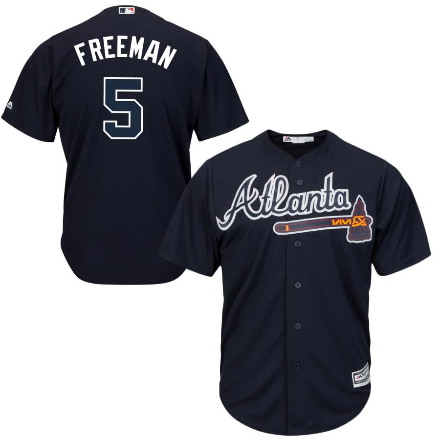 Freddie Freeman Atlanta Braves Majestic Cool Base Player Jersey - Navy