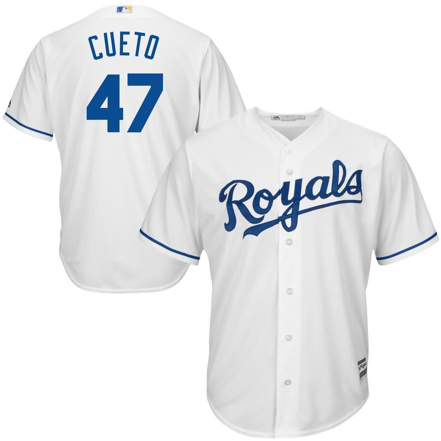 Johnny Cueto Kansas City Royals Majestic Official Cool Base Player Jersey - White