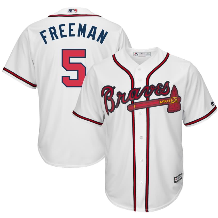 Freddie Freeman Atlanta Braves Majestic Cool Base Player Jersey - White