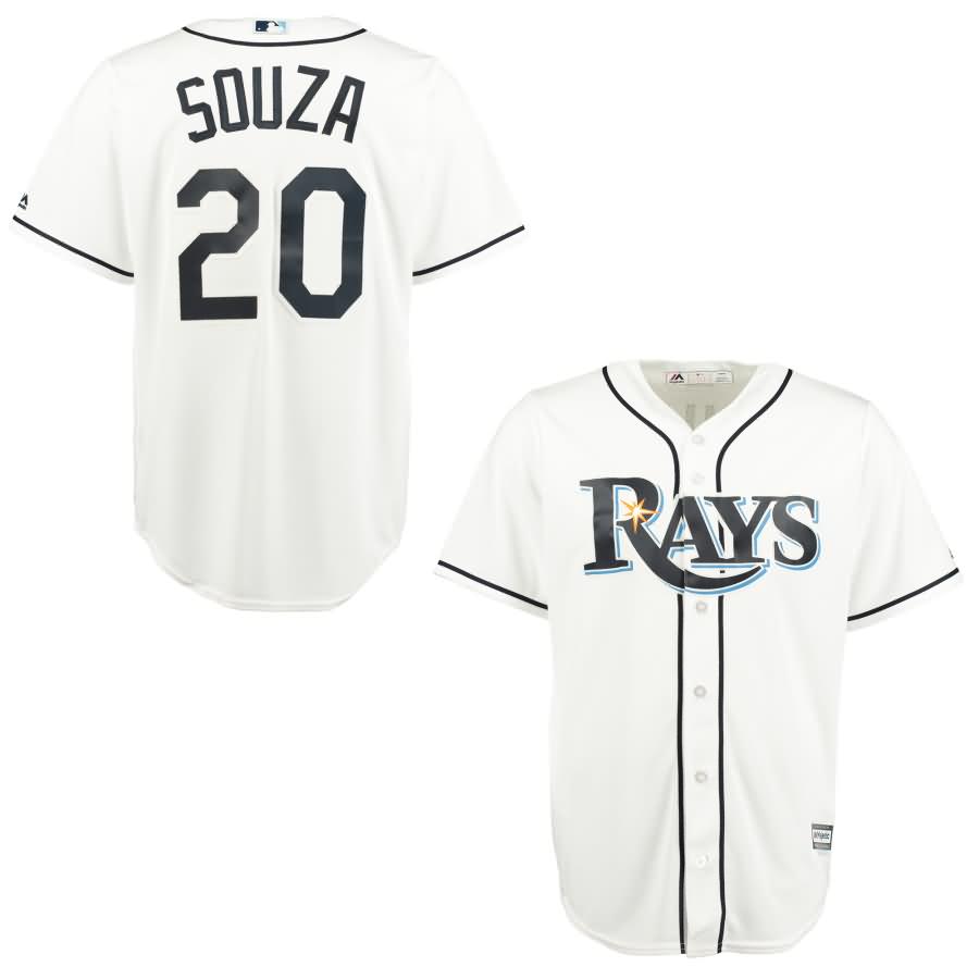 Steven Souza Jr. Tampa Bay Rays Majestic Cool Base Player Jersey - White