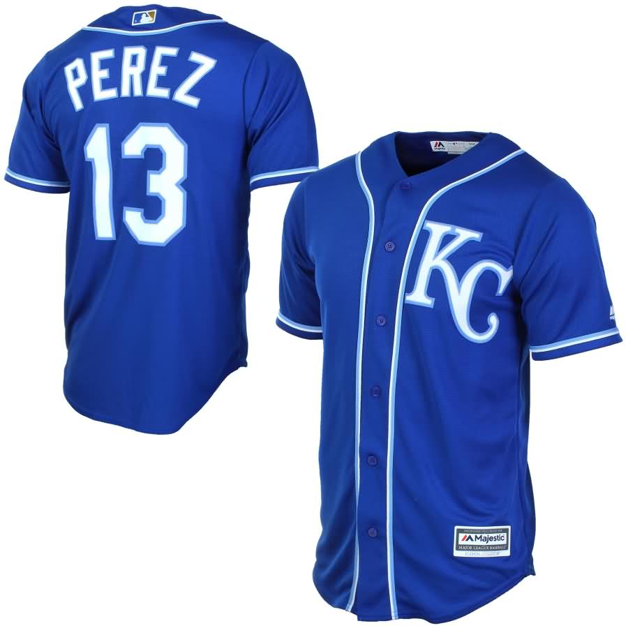 Salvador Perez Kansas City Royals Majestic Cool Base Player Jersey - Royal