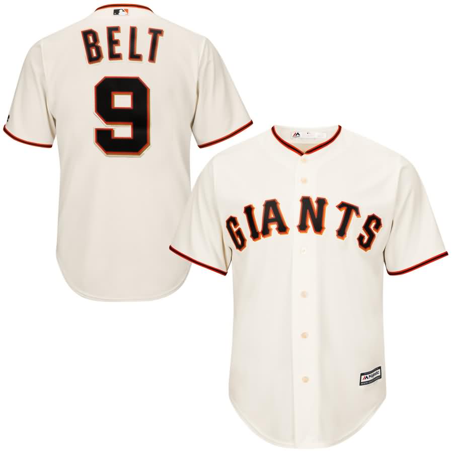 Brandon Belt San Francisco Giants Majestic Cool Base Player Jersey - Tan