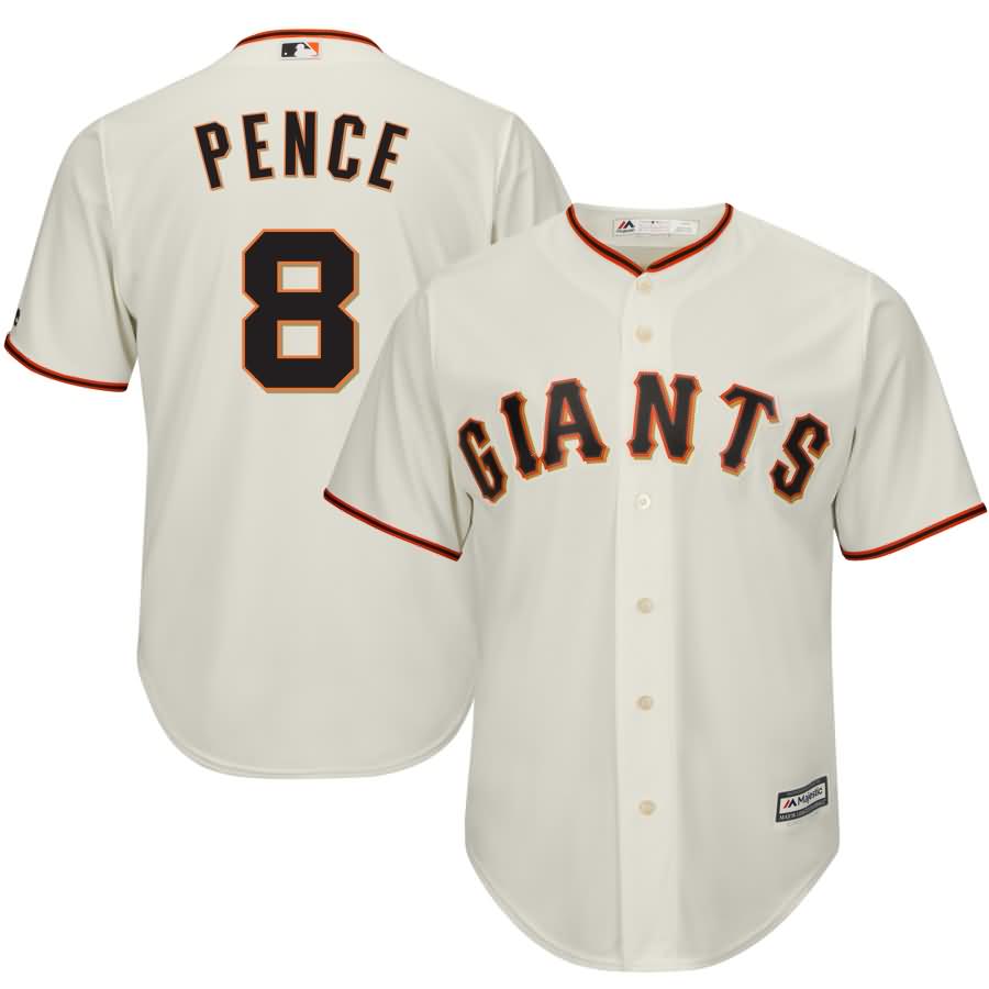 Hunter Pence San Francisco Giants Majestic Cool Base Player Jersey - Cream