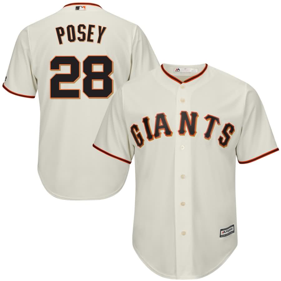 Buster Posey San Francisco Giants Majestic Cool Base Player Jersey - Cream