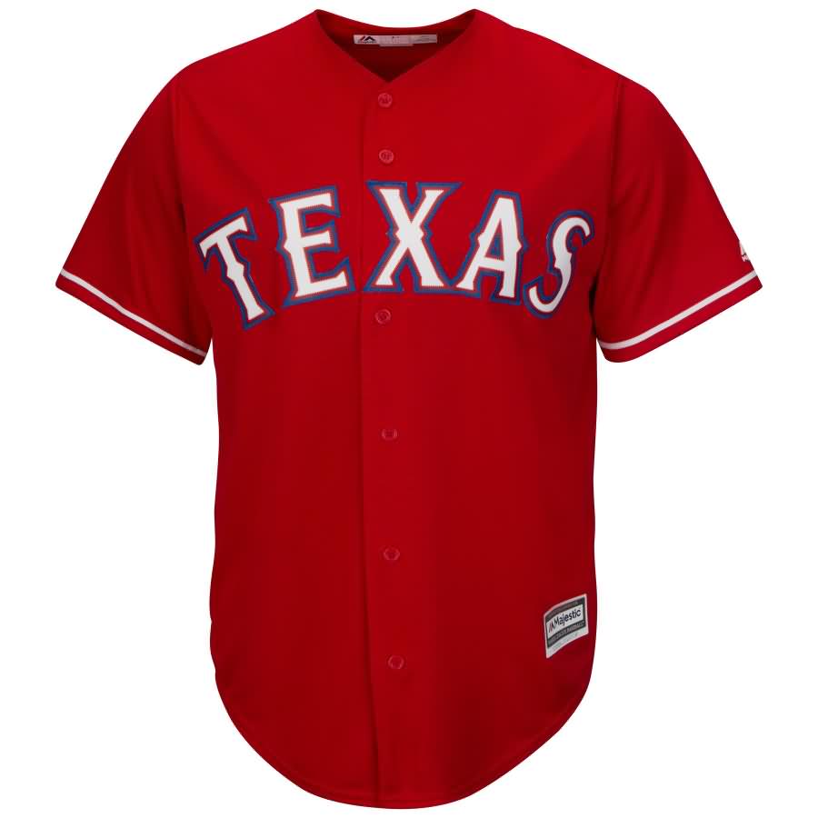 Cole Hamels Texas Rangers Majestic Official Cool Base Player Jersey - Red