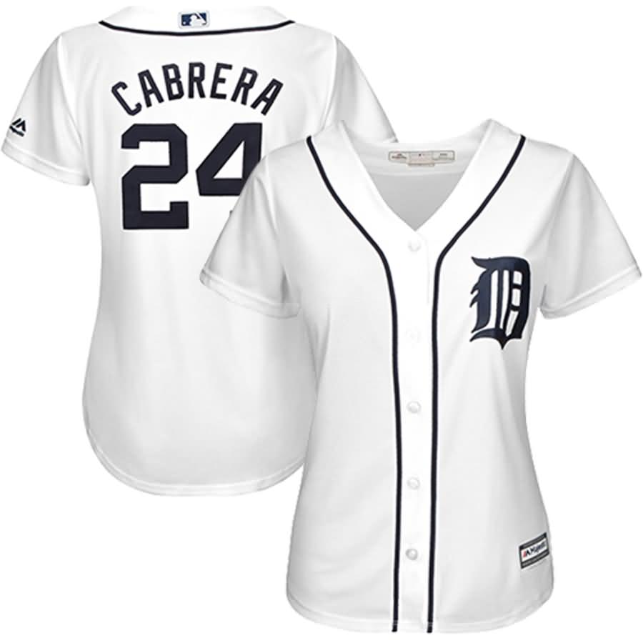 Miguel Cabrera Detroit Tigers Majestic Women's Cool Base Player Jersey - White