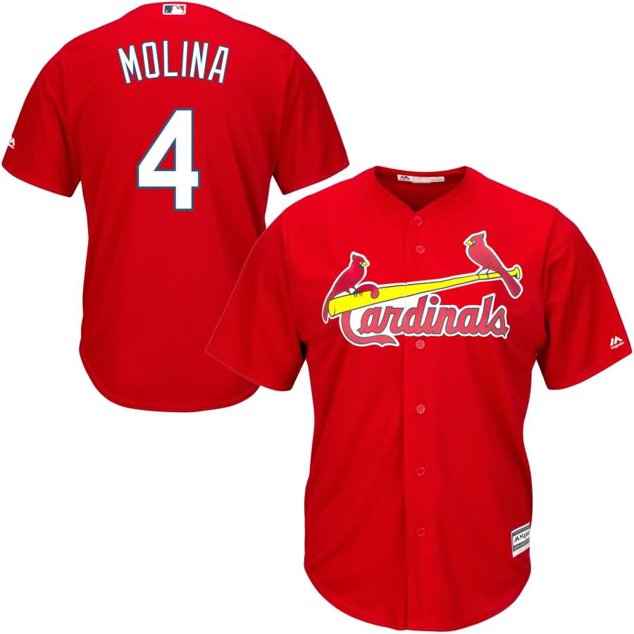 Yadier Molina St. Louis Cardinals Youth Official Cool Base Player Jersey - Red