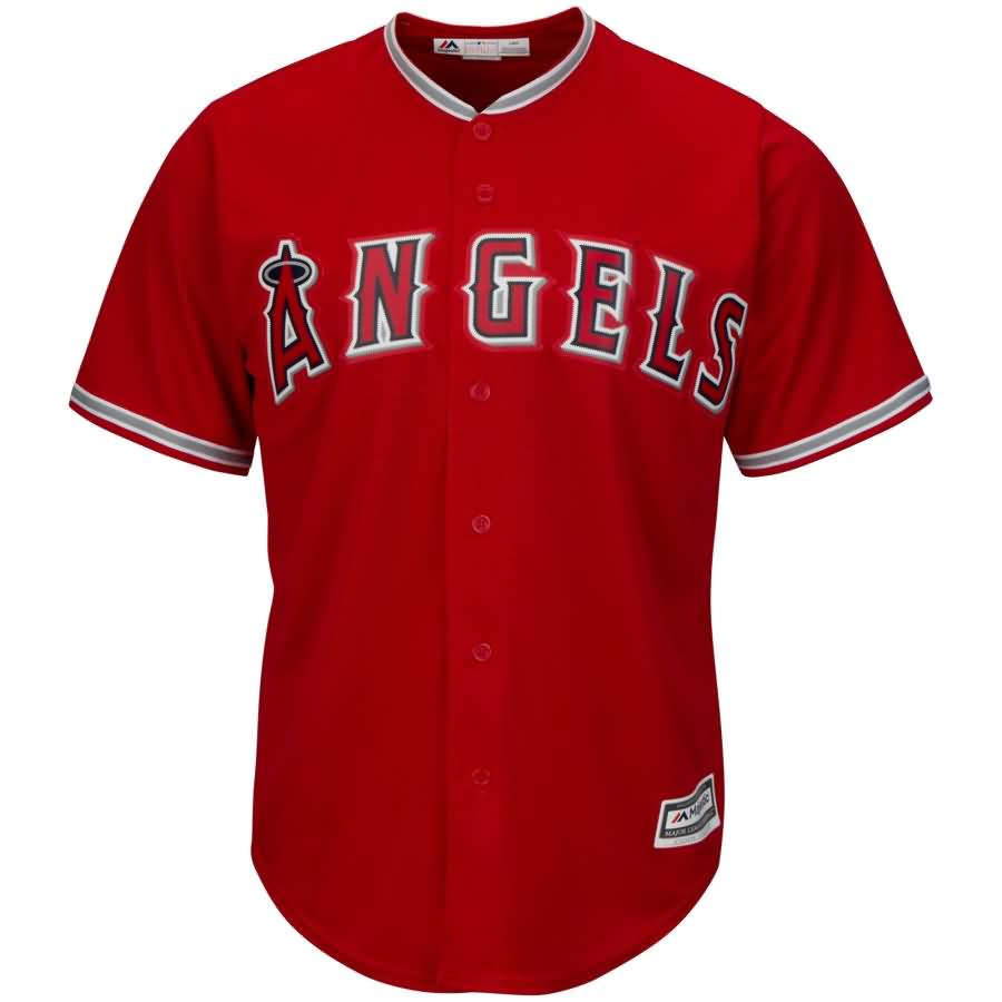 Los Angeles Angels Majestic Youth Official Cool Base Jersey - Scarlet