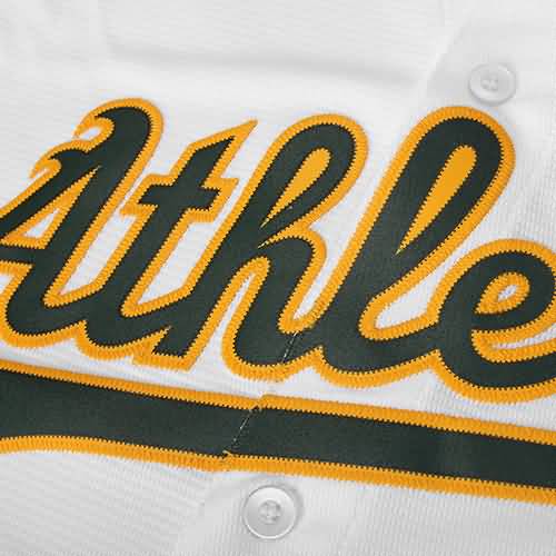 Oakland Athletics Majestic Youth Official Cool Base Jersey - White