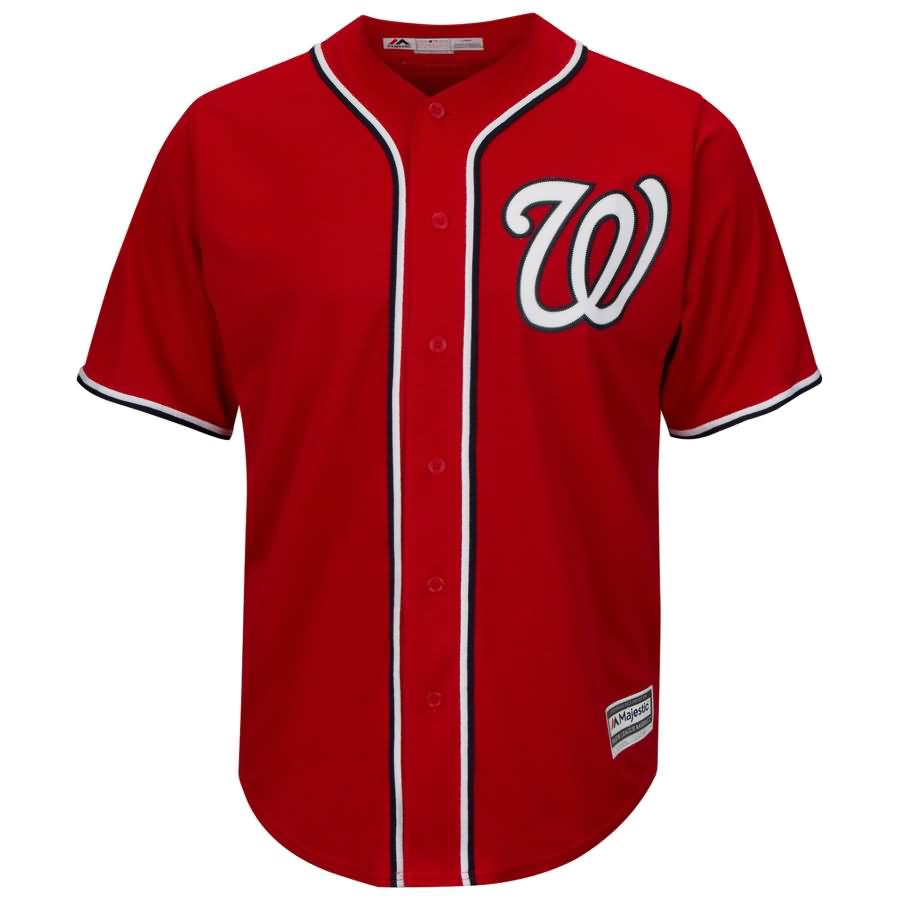 Washington Nationals Majestic Youth Official Cool Base Jersey - Scarlet