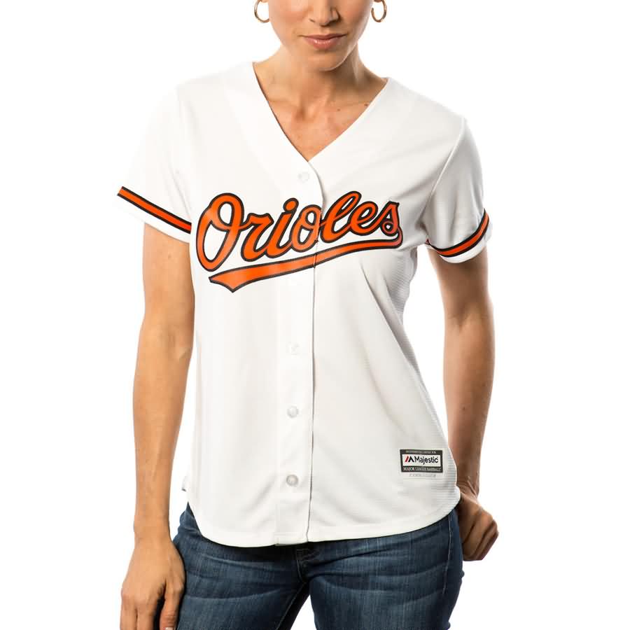 Adam Jones Baltimore Orioles Majestic Women's Cool Base Player Jersey - White